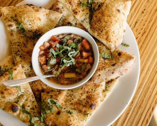 Garlic and Herb Flatbread.